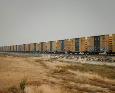 Long freight train
