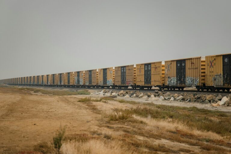 Long freight train