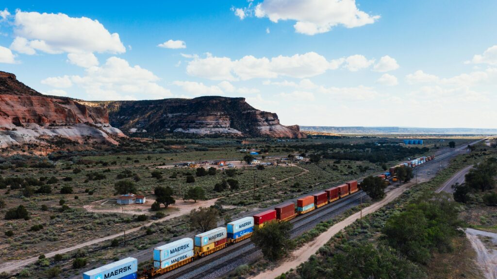 Long train in southwest