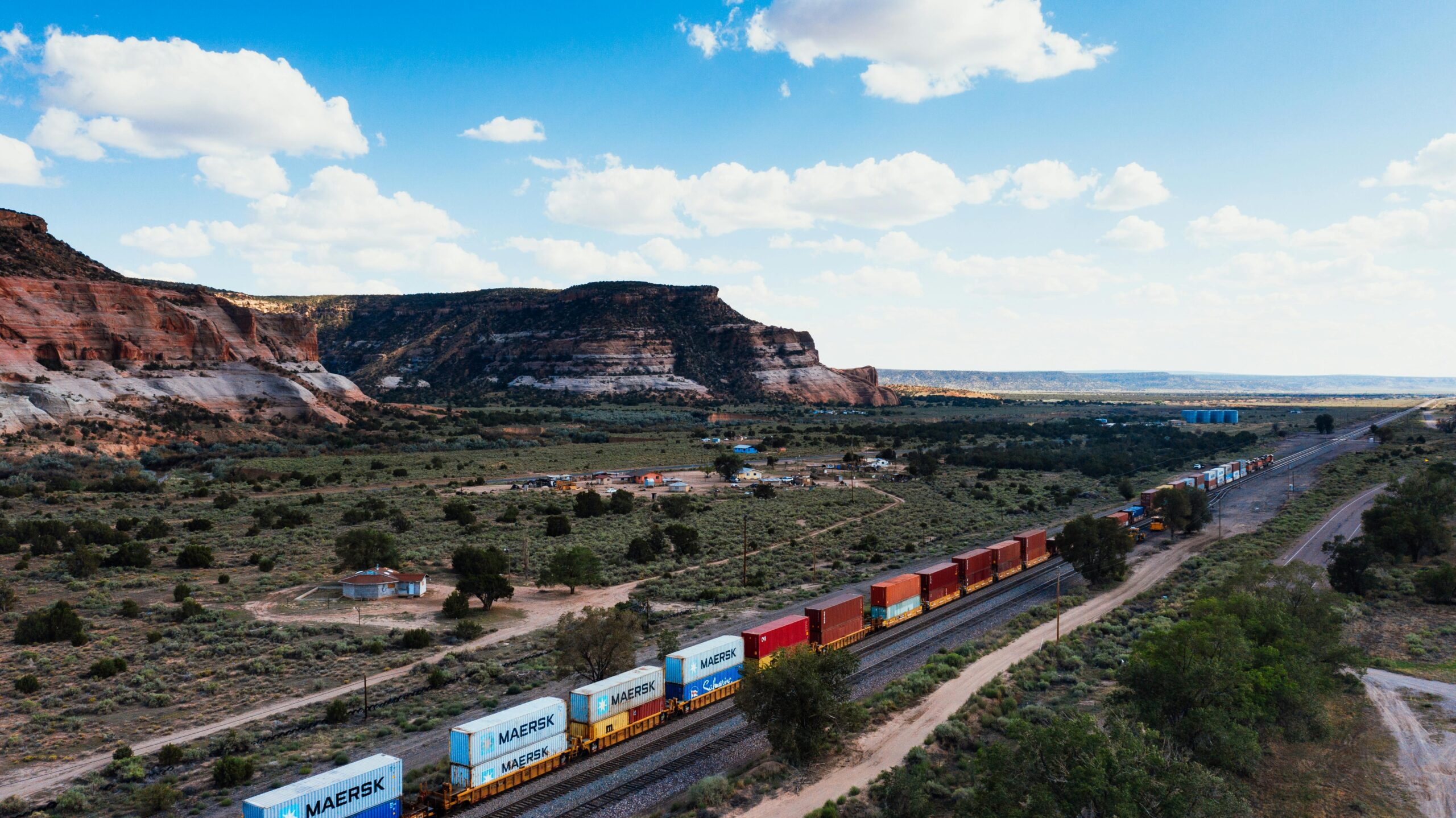 Long train in southwest