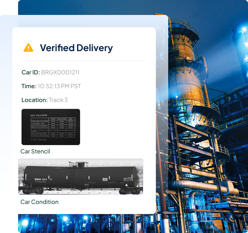 Chemicals Verified Car Delivery