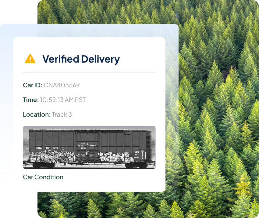 Verified Delivery Boxcar Forest Products