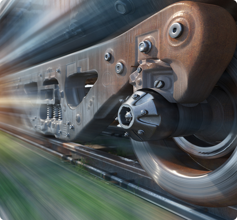 Fast moving train